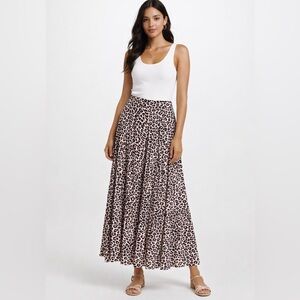 Zadig & Voltaire Leopard Maxi Skirt Parisian Chic‎ Effortless Cool Feminine Luxe